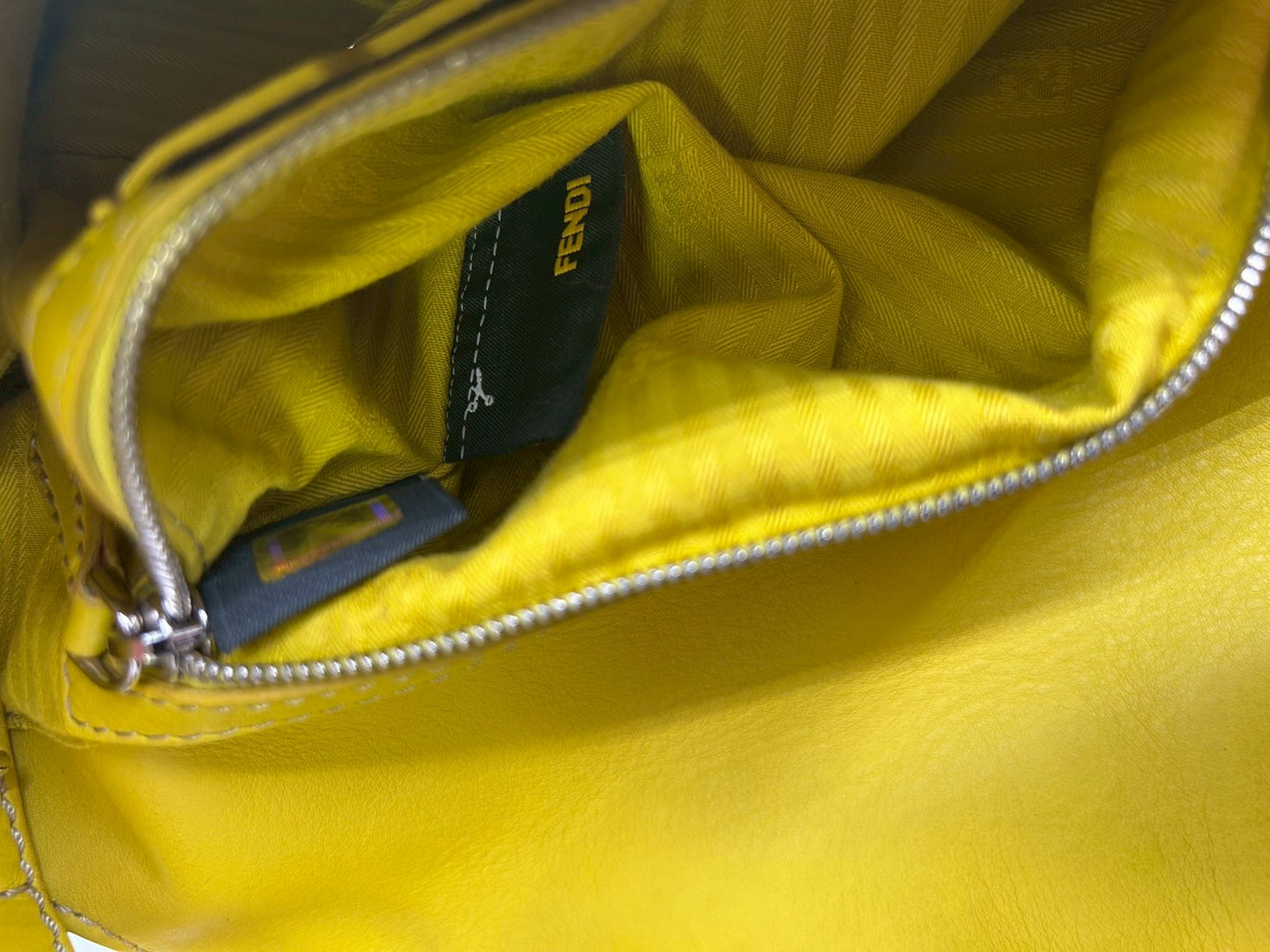 Fendi  Shoulder bag Mamma Bucket Yellow