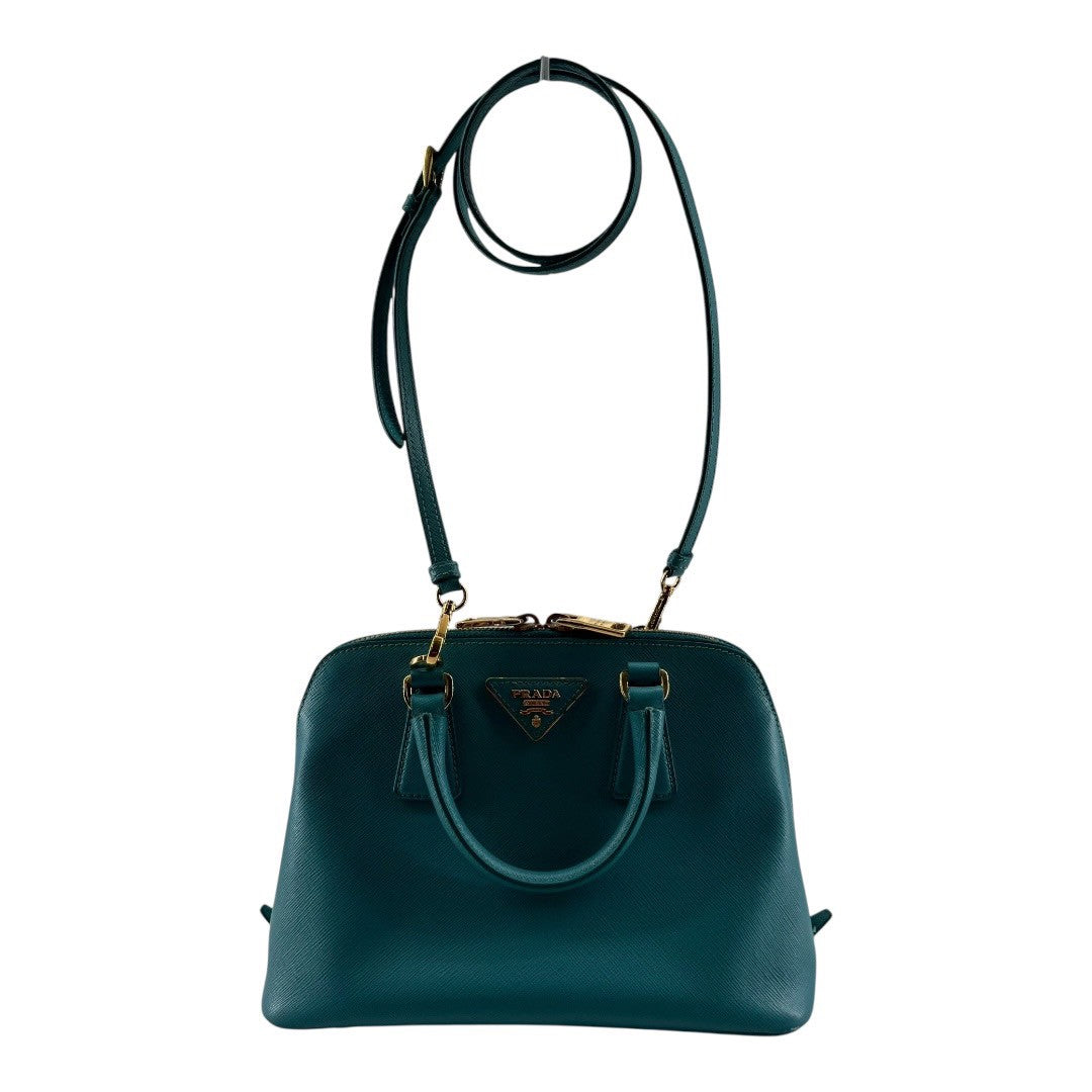 PRADA　2way shoulder bag, handbag, saffiano, blue