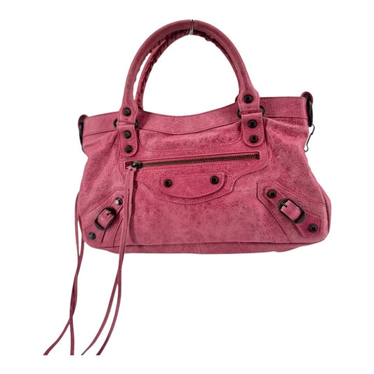 BALENCIAGA Women's handbag in pink with mirror strap