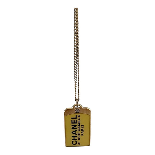 CHANEL　Women's Necklaces Accessories Logo Plates