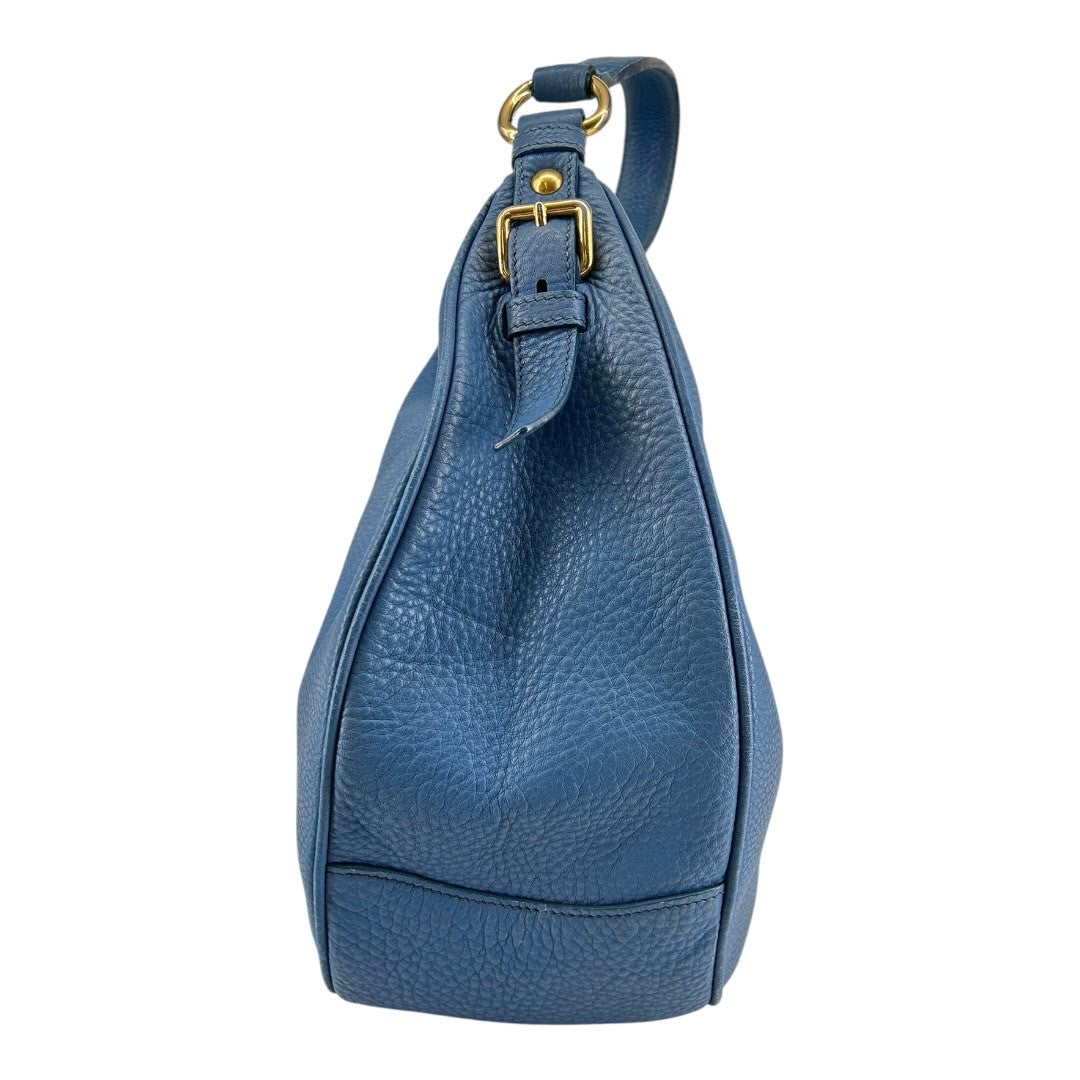 PRADA　普拉達　Shoulder bag for women in blue leather