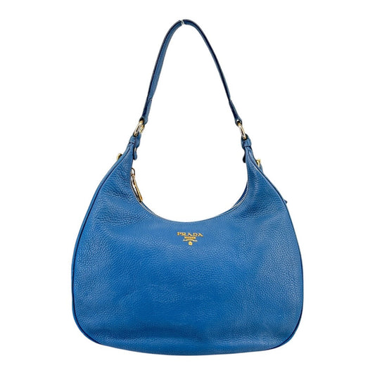 PRADA　普拉達　Shoulder bag for women in blue leather