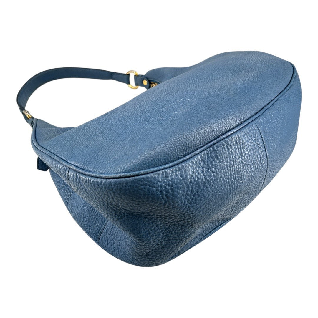 PRADA　普拉達　Shoulder bag for women in blue leather