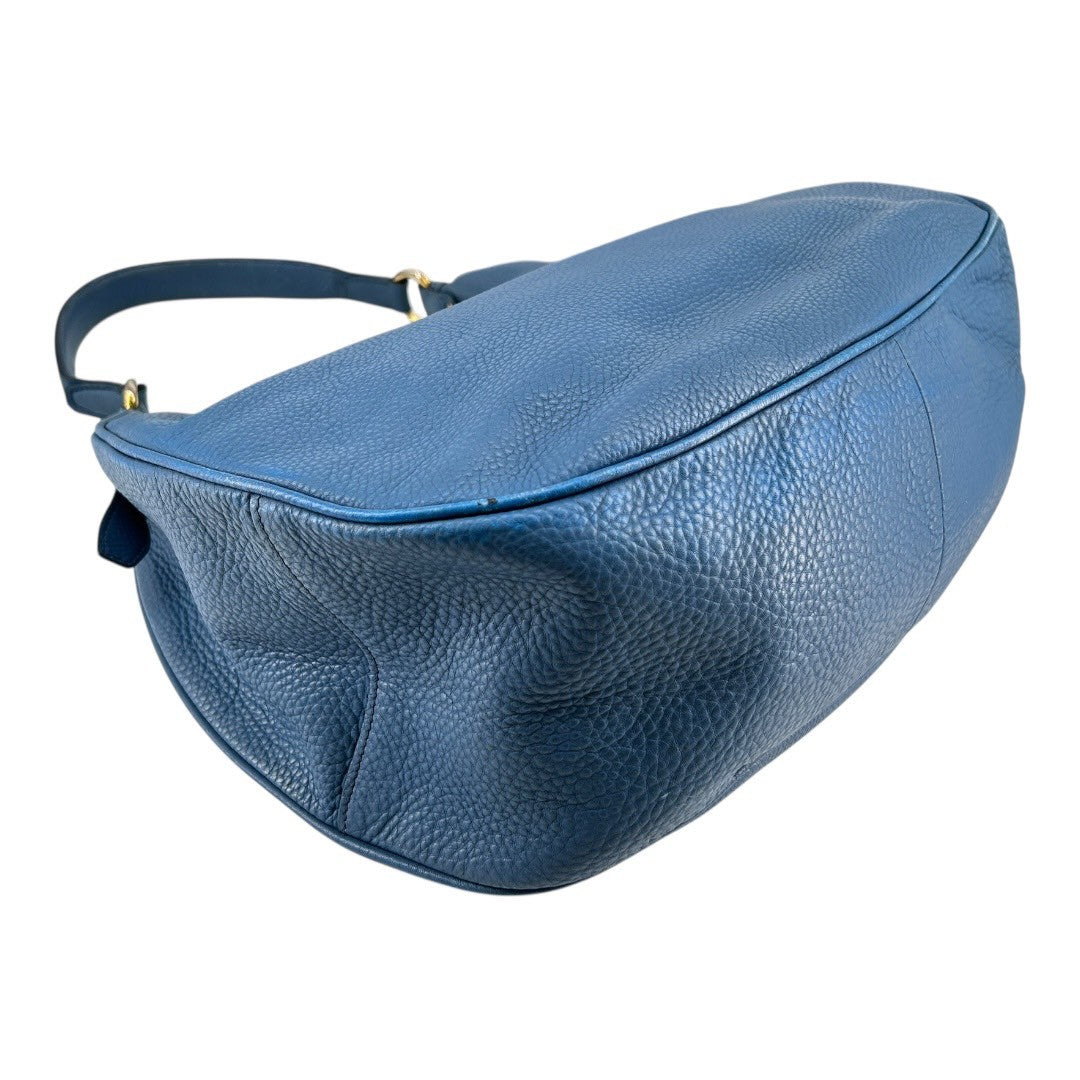 PRADA　普拉達　Shoulder bag for women in blue leather