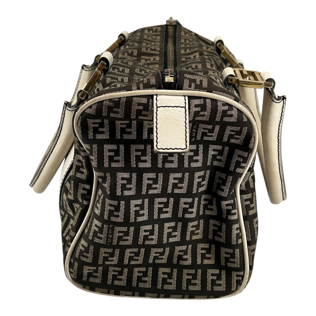 Fendi　Women's Zucca Mini Boston Handbag