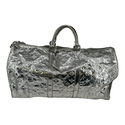 Louis Vuitton　Boston bag, mirrored vinyl, Keepall 55 Miroir Argent, M95275