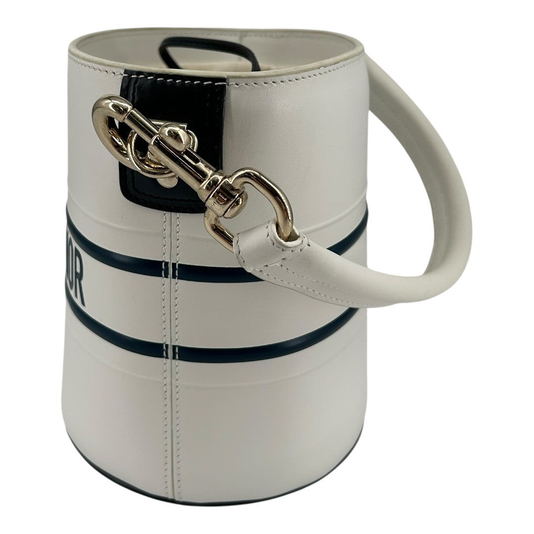 Dior　Women's white leather handbag, 2-way shoulder bag