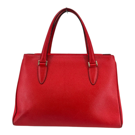 Valextra　hand bag leather red