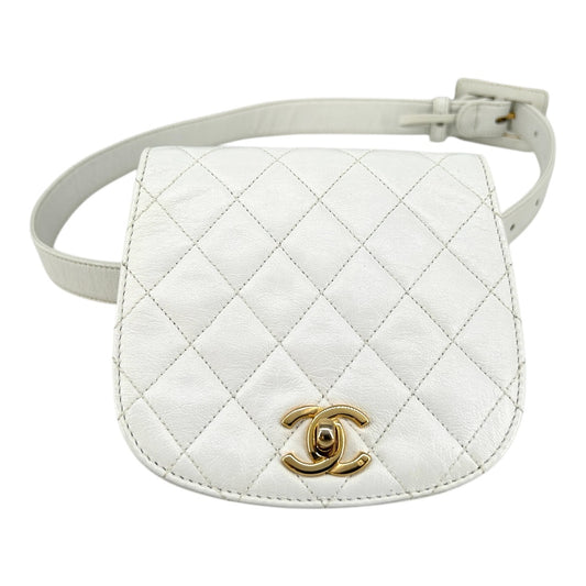 CHANEL 腰包 白色